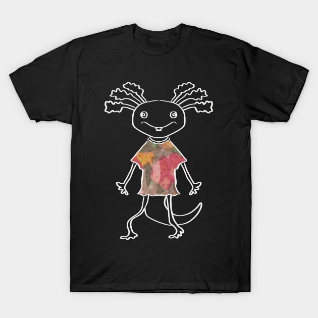 sweet funny axolotl T-Shirt by neteor